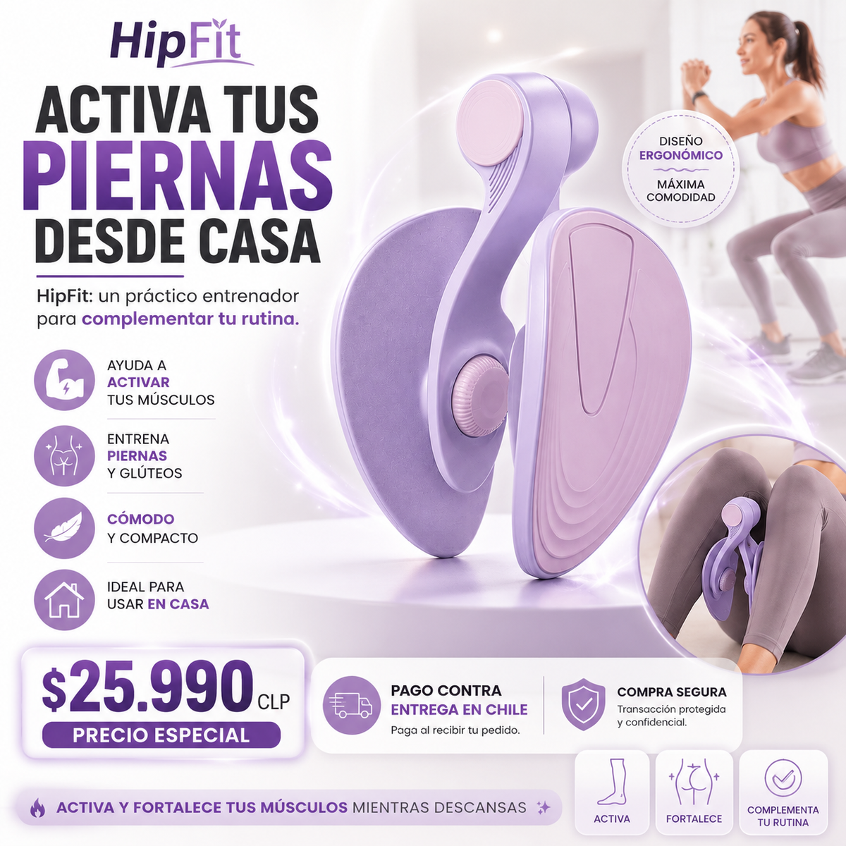 HipFit | Ejercitador de pelvis