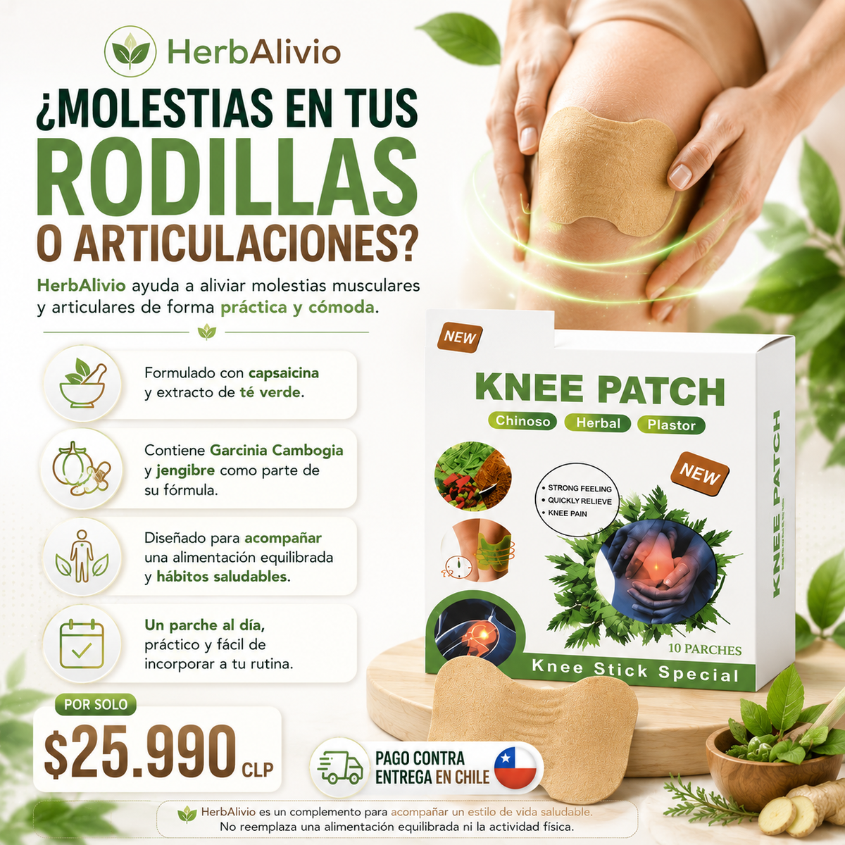 HerbAlivio | Parches naturales para el dolor