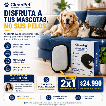 CleanPet | Guante atrapa pelos