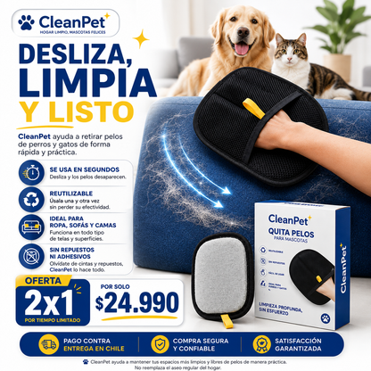 CleanPet | Guante atrapa pelos